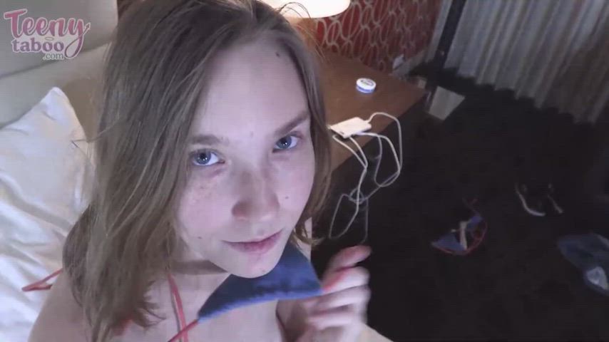 Watch Claire Roos crave for Seth's cum in this steamy TeenyTaboo scene. Don't miss out on the intense passion and desire!
