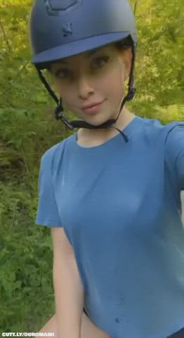 Amateur Boobs Flashing Outdoor Petite Public Redhead Small Tits Tits Porn GIF by duromami