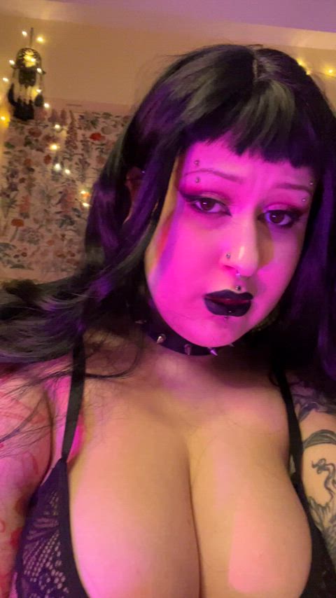 you'll be a good boy and take your goddess' sweet spit completely, won't you?🖤 thumbnail