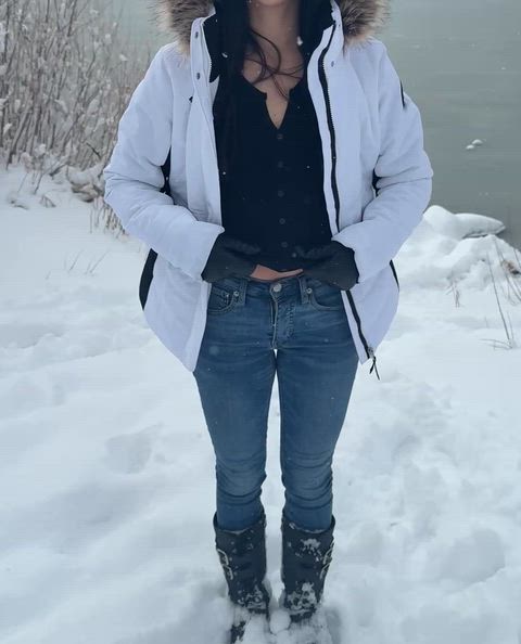 Flashing at my local park after the first Snowstorm