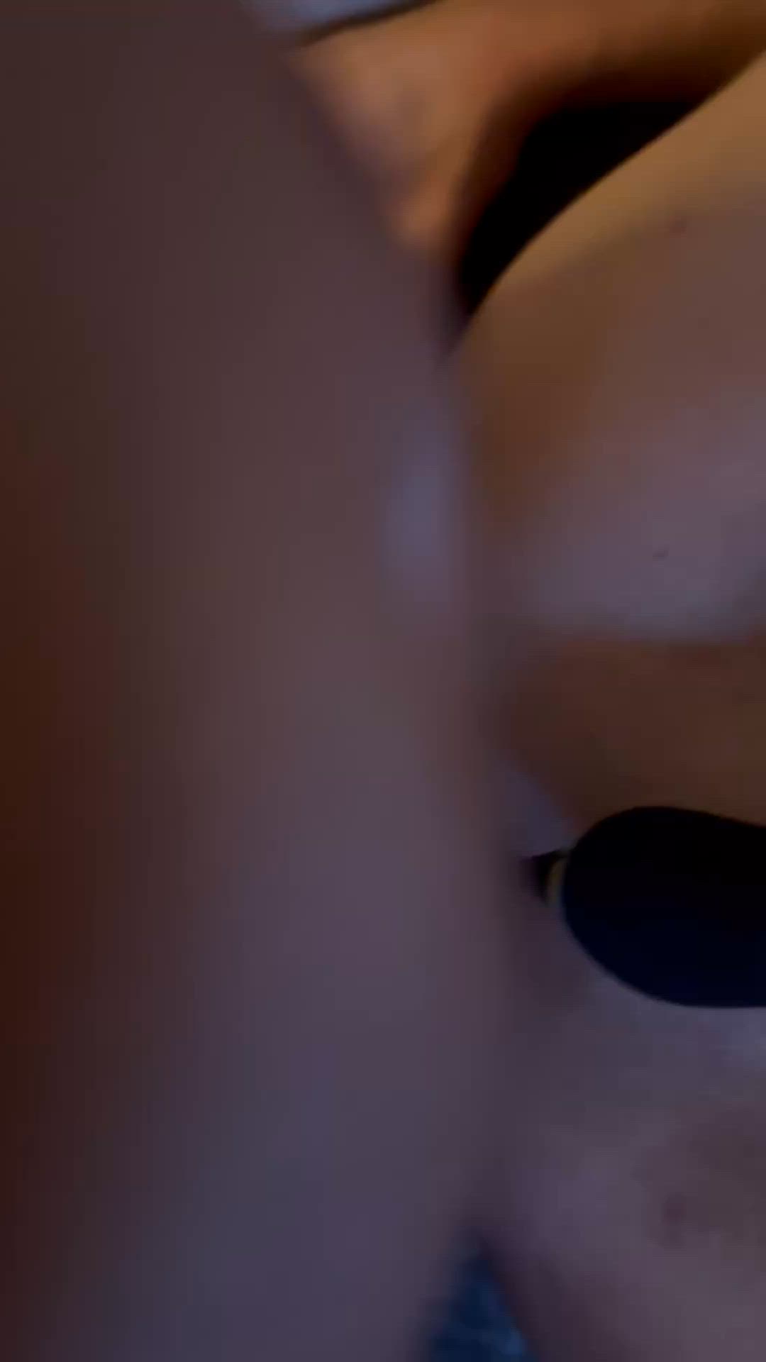 A little double play with a bare cock and a toy