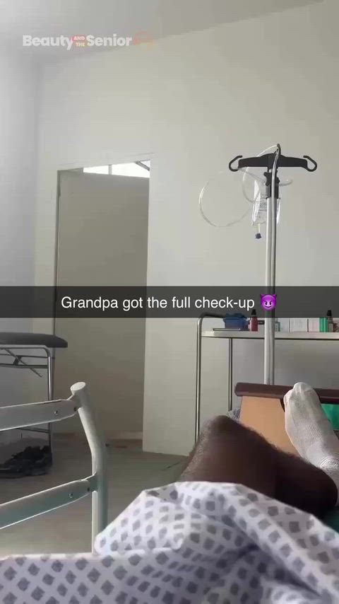 Grandpa’s prescription: 1x hot nurse, 3 times a day 😂🍆 thumbnail