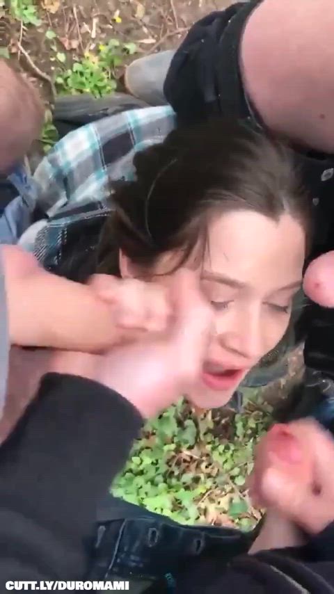 Amateur Blowbang Bukkake Cum Cumshot Dogging Facial Public Porn GIF by duromami