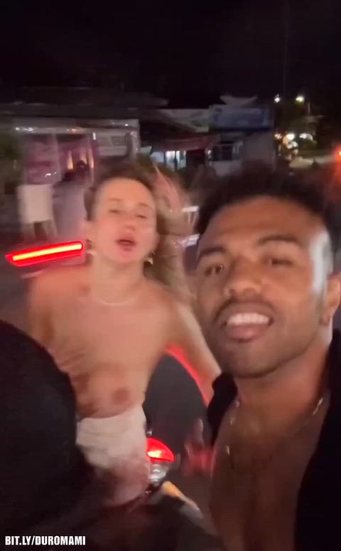 Amateur Cuckold Exhibitionist Girlfriend Groping Public Trashy Trashy Boners Porn GIF by duromami
