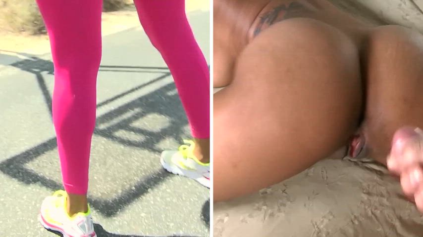 Athlete Athletic Cum Compilation Cumshot Ebony Porn GIF by bangermayne