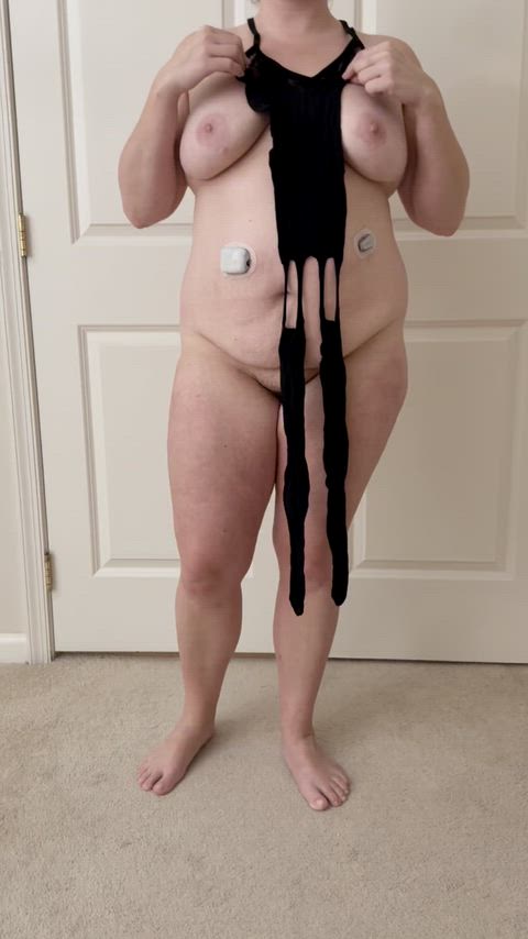 Amateur BBW Big Tits Boobs Homemade Hotwife Lingerie MILF Solo Tits Porn GIF by wifeywinks