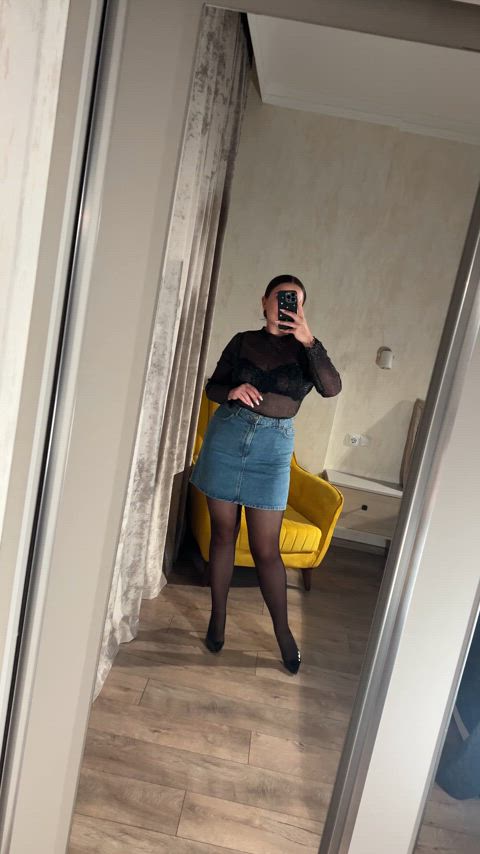 Amateur Ass Big Ass Heels High Heels Legs Nylon Nylons Skirt Tits Porn GIF by alina_rose
