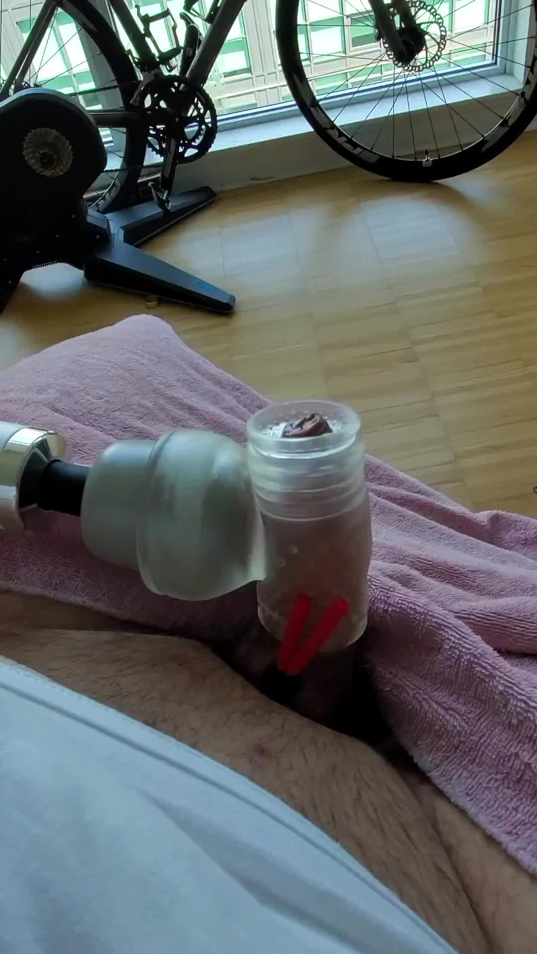 Was edging all of yesterday, my cock sleeve almost got me