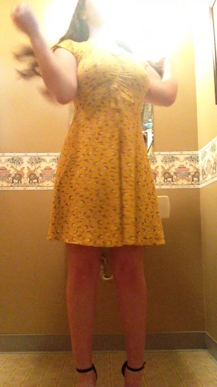 There's a special surprise under my church dress this week