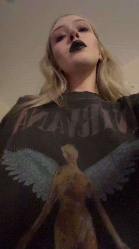 Alt Alternative Big Tits Blonde Boobs Goth Huge Tits Natural Tits Tits Underboob Porn GIF by whitebat