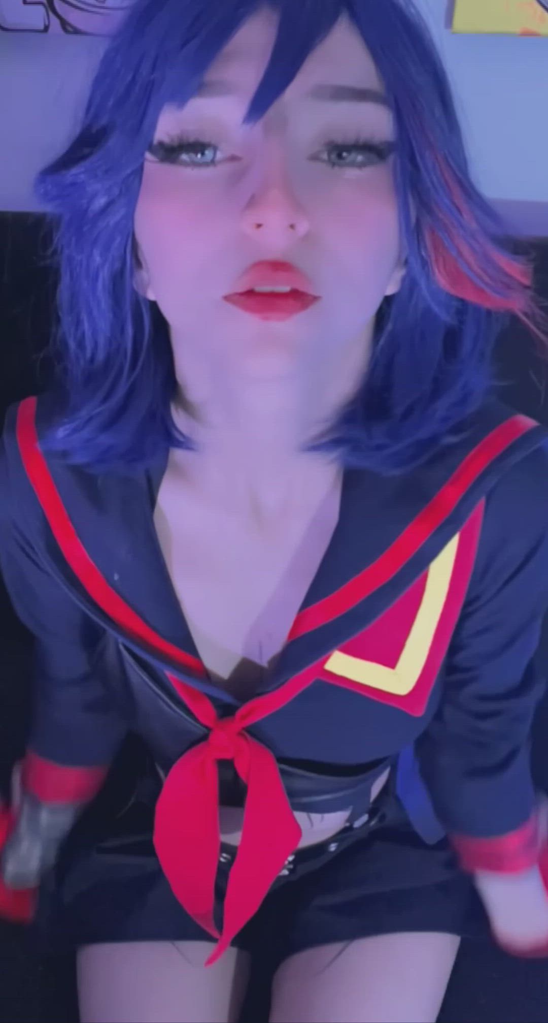 Will you ruin my make-up with your cum?