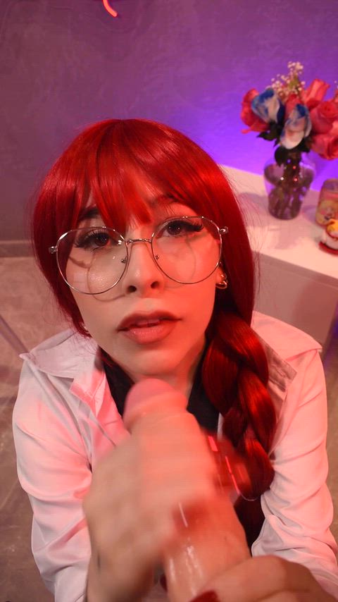 Amateur Babe Blowjob Cute Deepthroat Dildo Glasses Sloppy Solo Teen Porn GIF by emilymills1