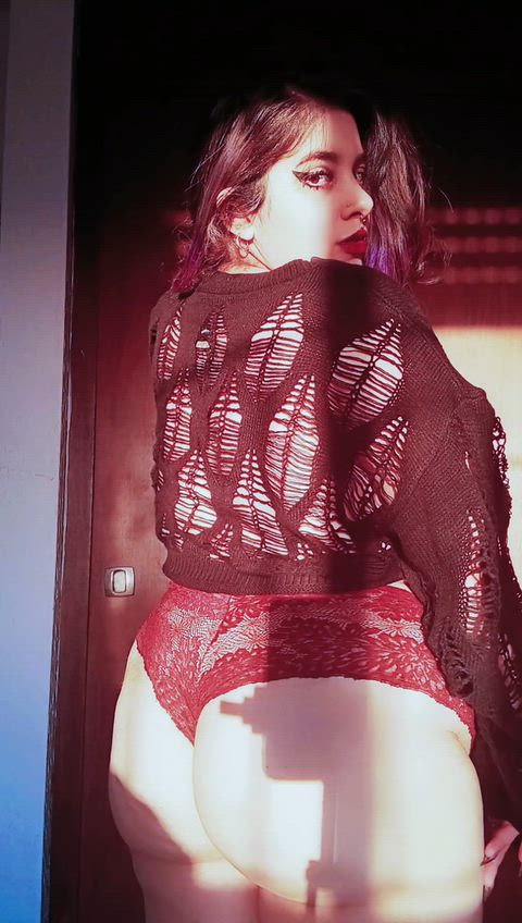 Alt Amateur Ass Big Ass Chubby Goth Latina OnlyFans Raven Solo Porn GIF by raven.roth