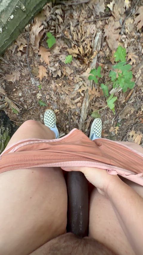 first time fucking my pussy in public kinda nervous 🫣 thumbnail