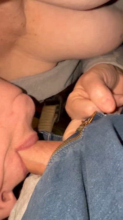 Least I could do was suck him off after he licked my ass and rubbed my clit