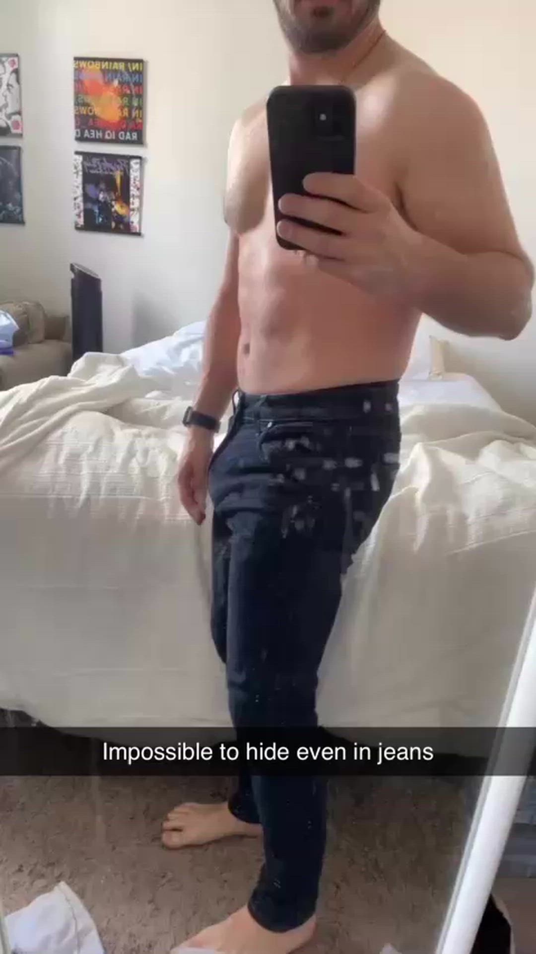 Hope you can tell from my bulge that I am big and muscular