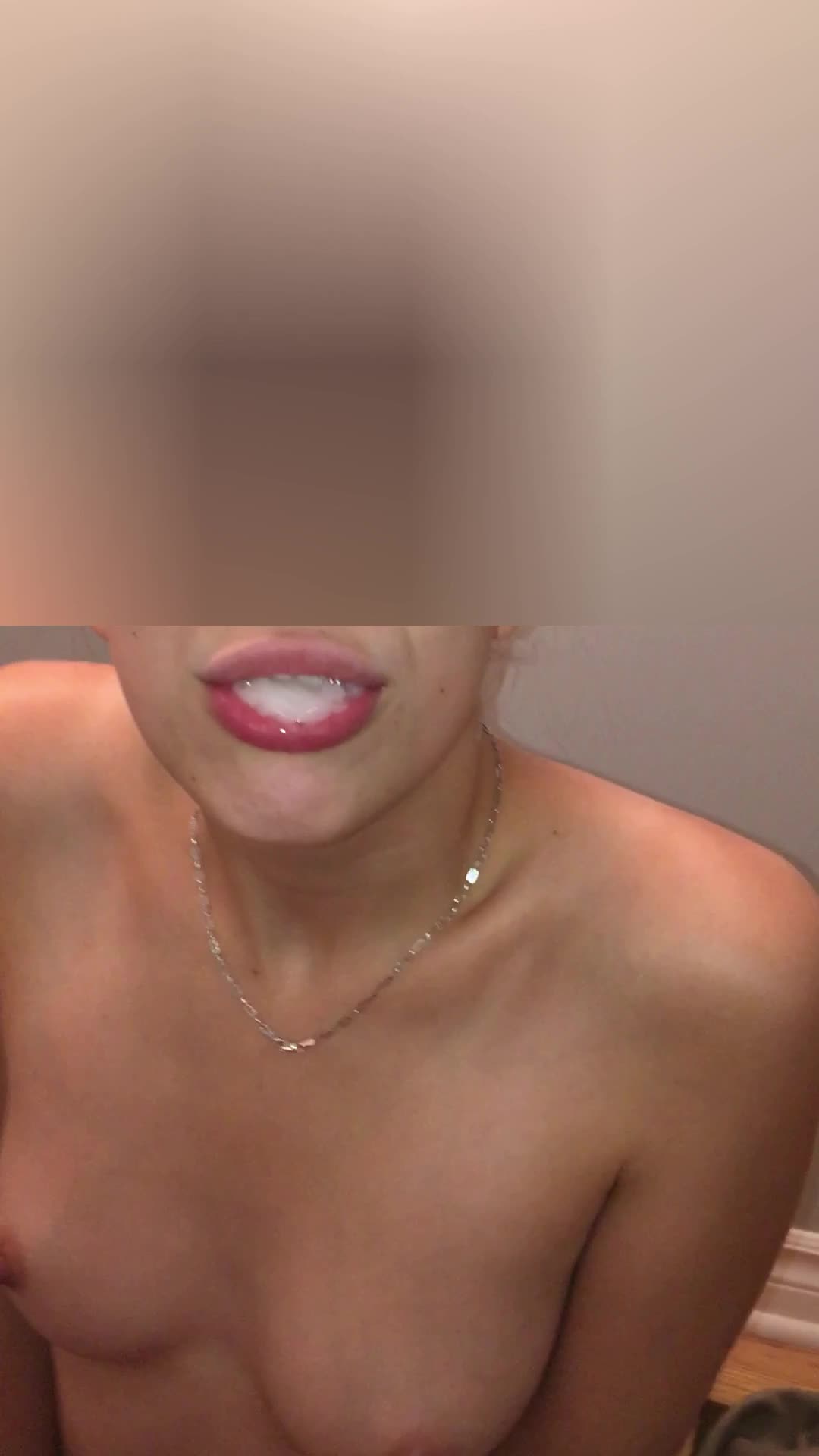 Short clip of me swallowing a huge thick load