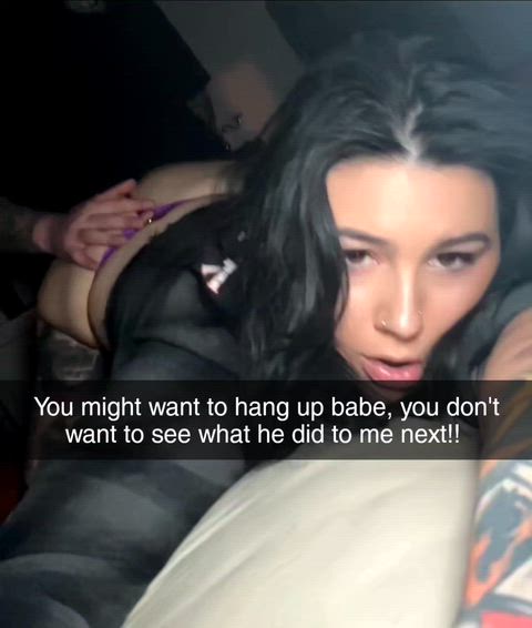 Quickly hang up the phone!!