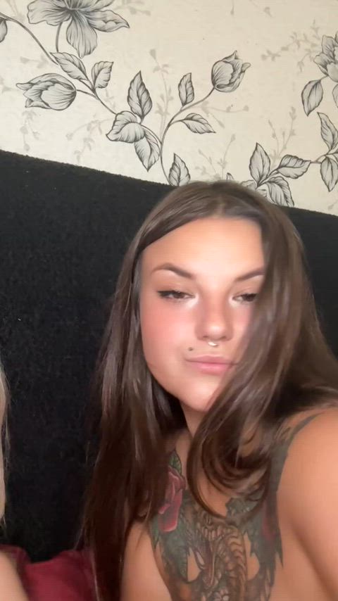 Our boyfriends let us stay overnight to study, but we decided to enjoy each other's lips