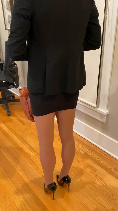 It's just work work work in my seamless pantyhose