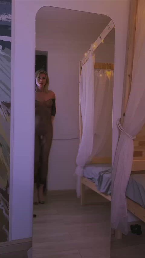 I like to admire my gentle feminized body