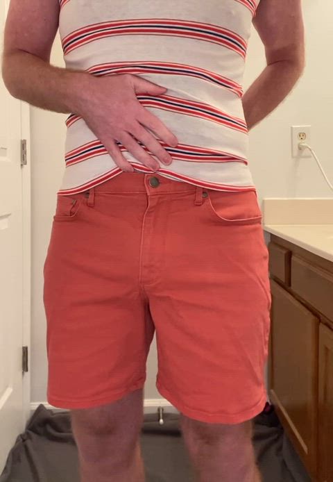 Wetting my shorts and the lace underneath