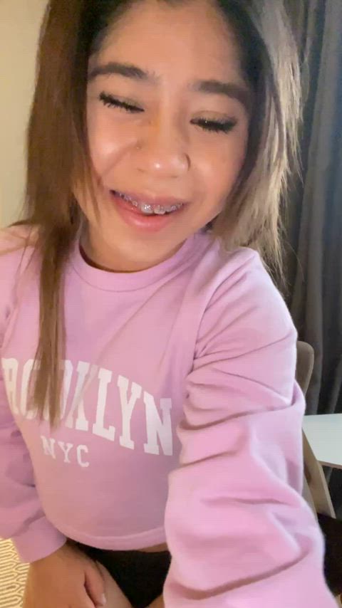 are tiny latinas with braces cute or mwah?