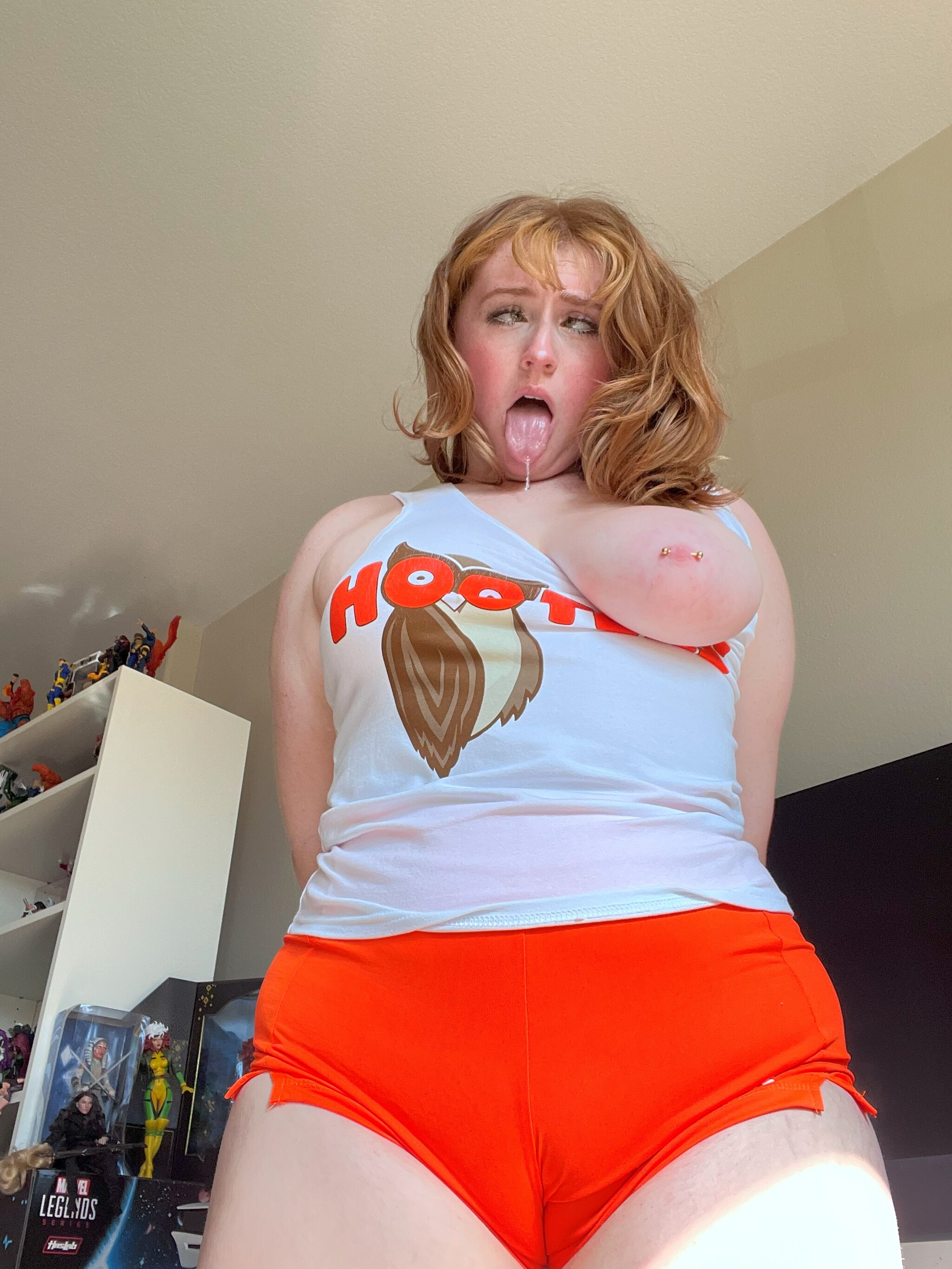 General tits drooling tease
