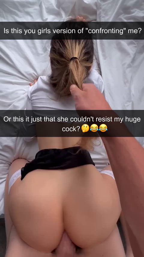 You always saw your girlfriend as confident, smart, and devoted. Not the dumb, stupid, cock obsessed slut that she really is.