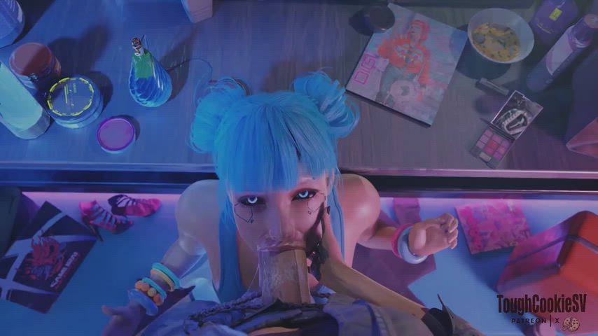 Blowjob Cum In Mouth Hentai Porn GIF by thighloverxv
