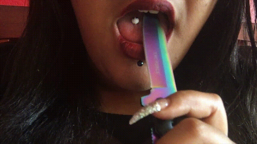 Sensual Knife Play ⚔️ Description and link in the comments