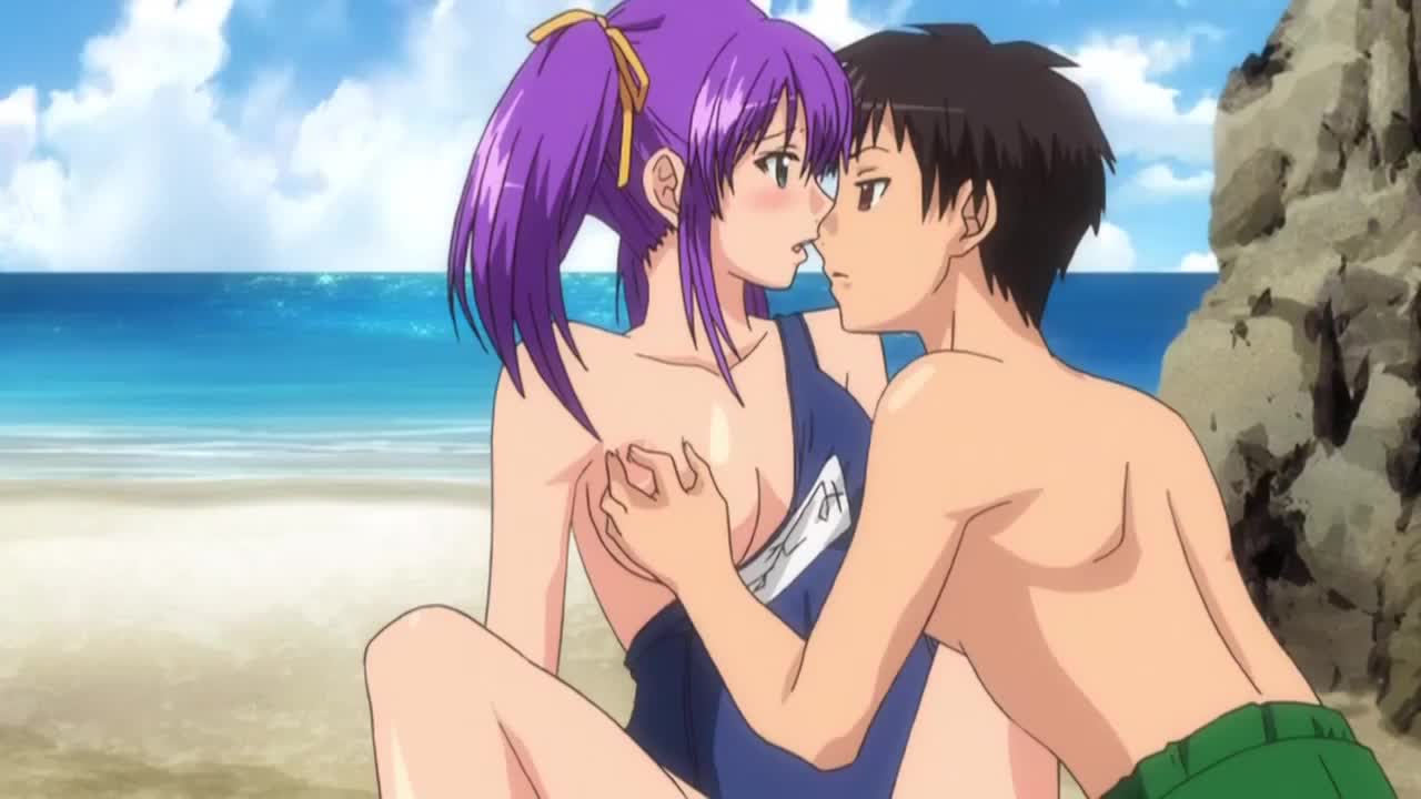 Playing on the beach