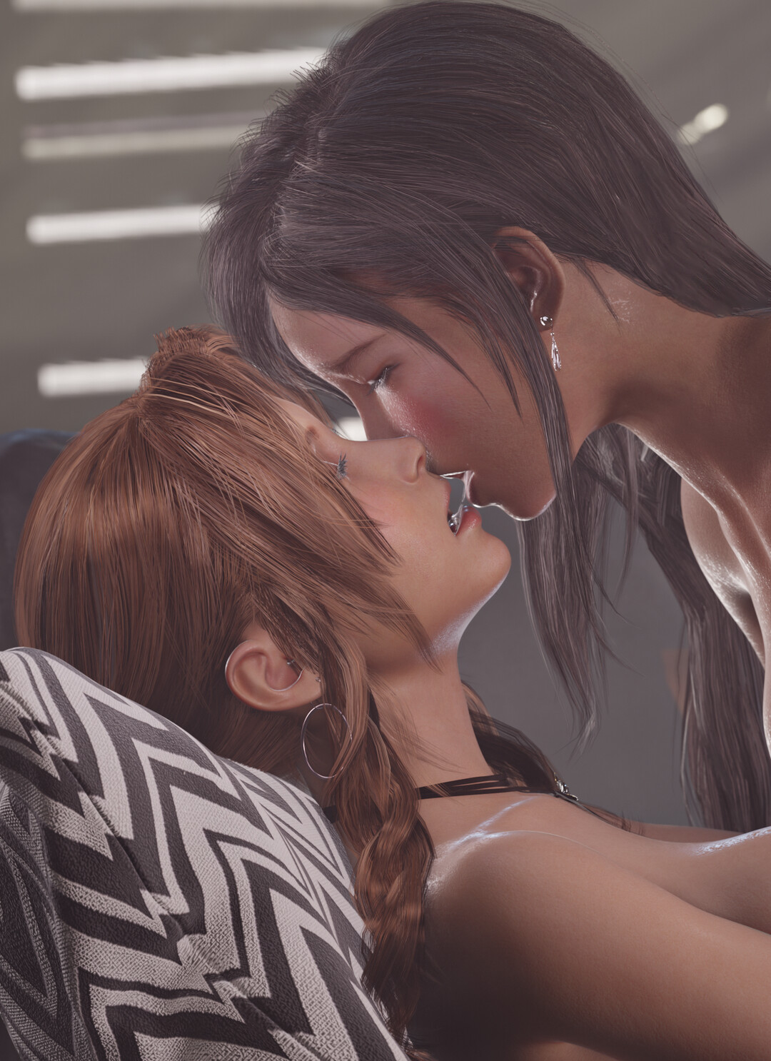 Lesbian gamer girl hentai