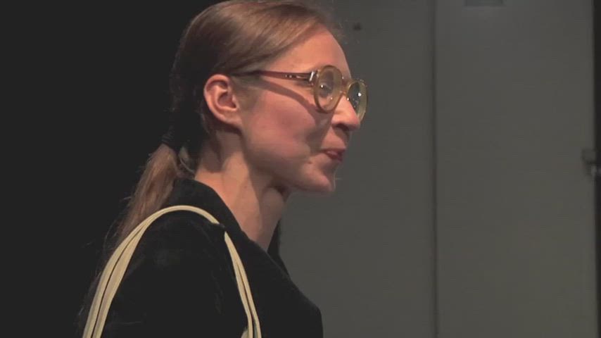 European Glasses Hairy Pussy Nude Art Pussy Spread Undressing Porn GIF by swap89