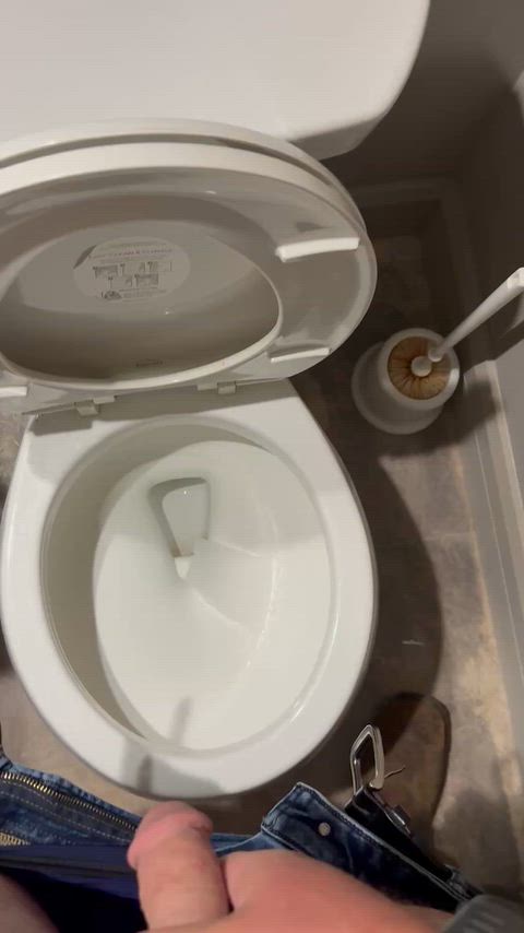 POV pissing at the office. thumbnail