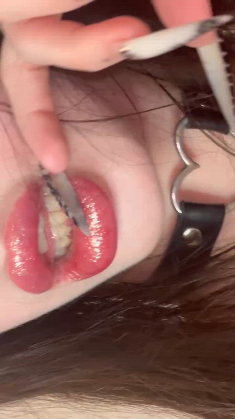 18 Years Old ASMR Babe Girls Lips NSFW Solo Tease Teasing Teen Porn GIF by maariii