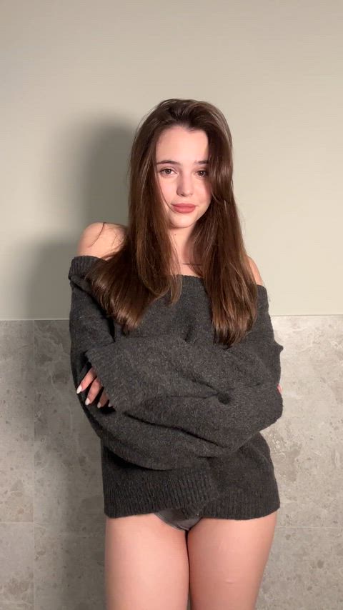 You should be turned on by the view of me undressing for you