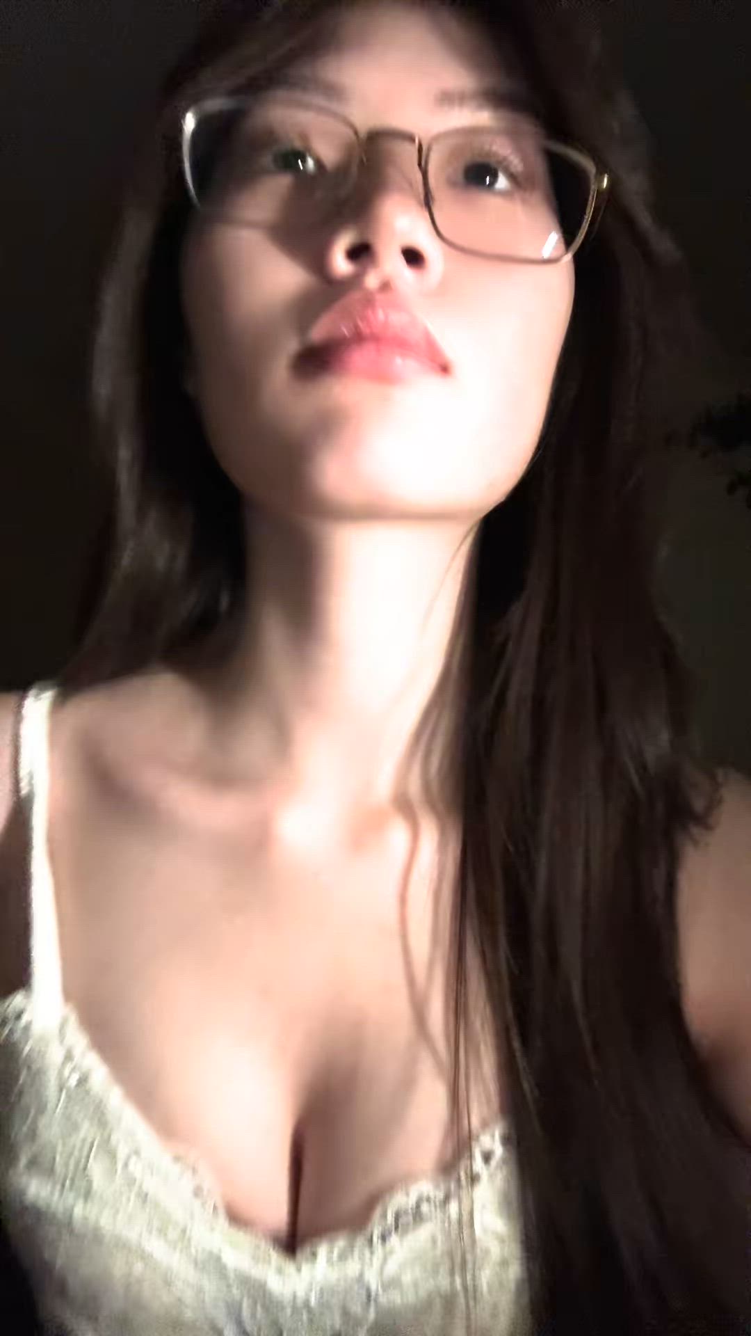 with glasses or not?