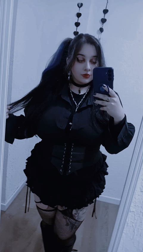Alt Amateur Fishnet Goth Homemade Latina OnlyFans SFW Porn GIF by raven.roth