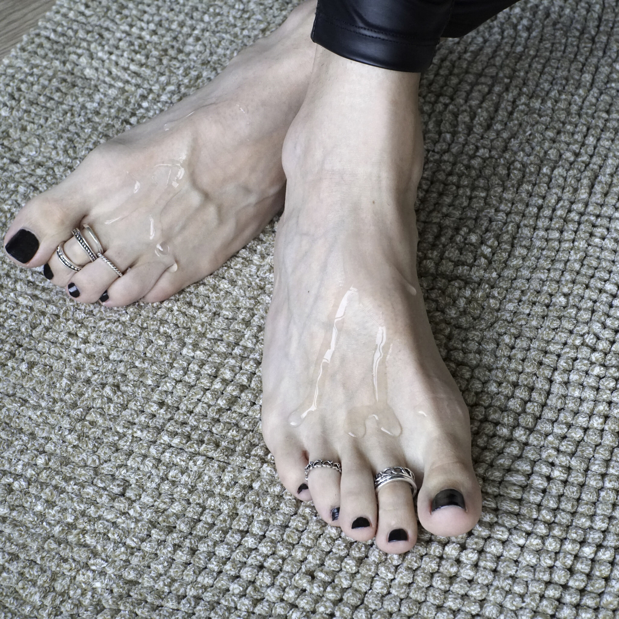 Bdsm feet fetish oil