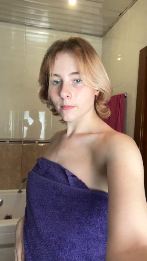 Showers on, towels slipping - what happens next is up to you