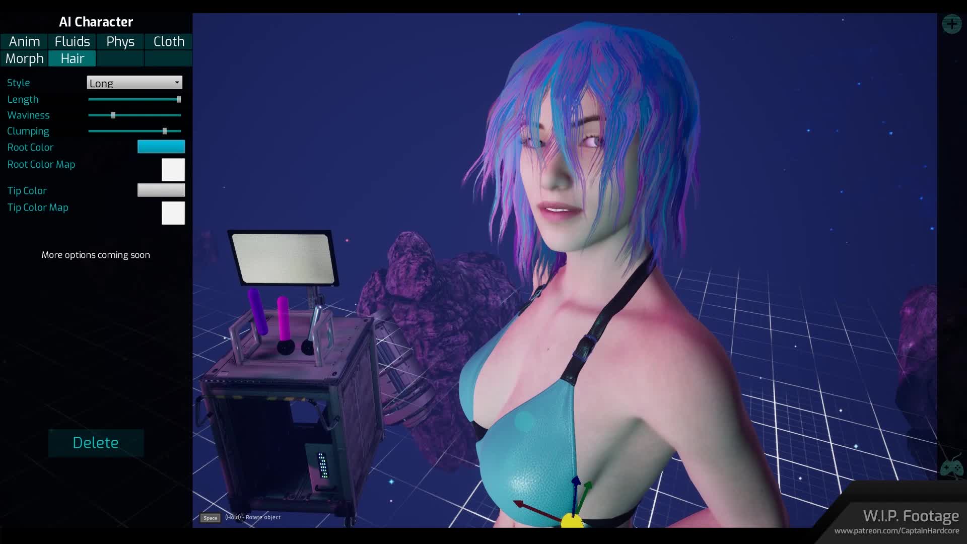Captain Hardcore - New hair system - Demo out in one week!
