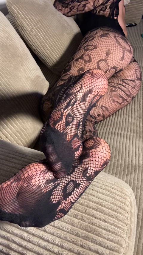Amateur Feet Fishnet Foot Fetish OnlyFans Sexy Solo Porn GIF by lucifierragrand