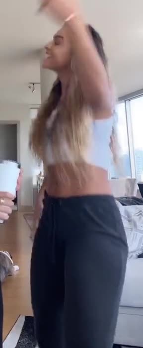 Shaking her booty
