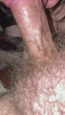 Yesterday I showed off her hand skills so today I’m showing off her throat skills.
