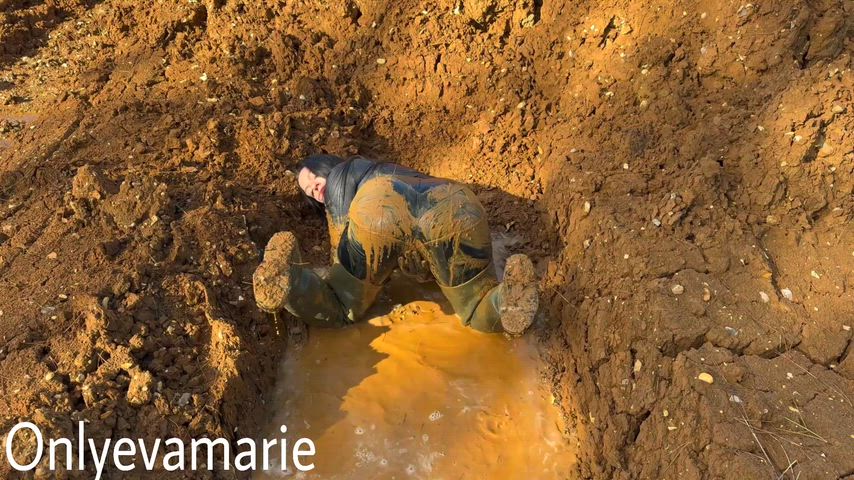 Sploshing in mud in leather and waders ;-)