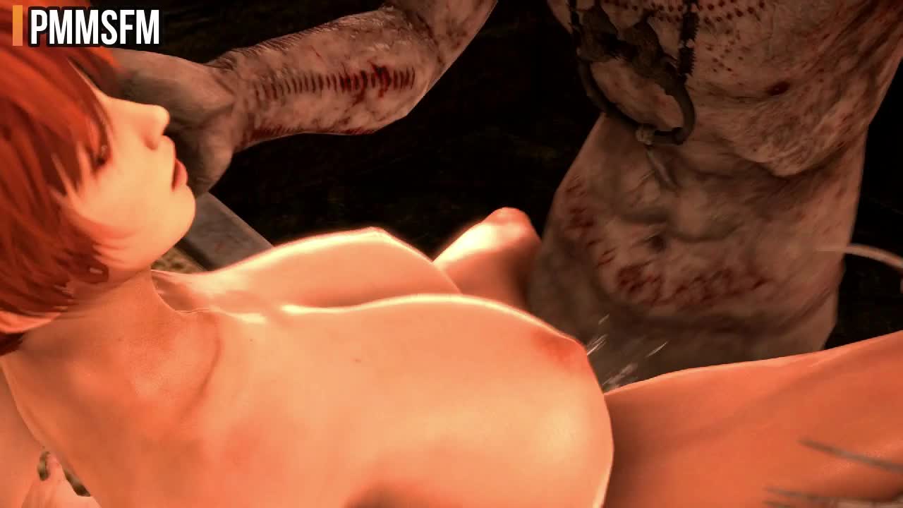 Kasumi with enhanced tits fucked by monster