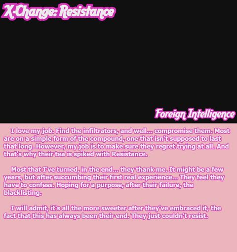 Resistance: Foreign Intelligence