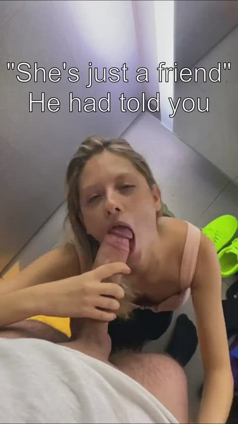 Hi, I make some caption gifs, mostly with your boyfriend cheating on you. Give me a follow if you like some corny story telling content! Now be a good girlfriend and make sure your man has what he needs when he comes home! thumbnail