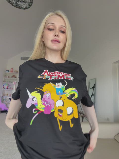 Amateur Big Tits Blonde Boobs Cute MILF NSFW Natural Tits OnlyFans Tits Porn GIF by halibell